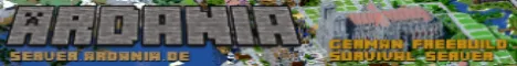 Ardania Minecraft server banner