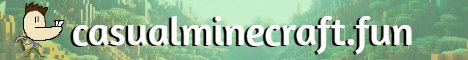 Casual Minecraft Minecraft server banner