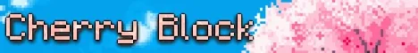 Cherry Block Minecraft server banner