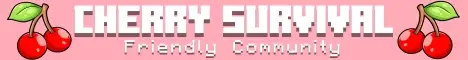 Cherry Survival Minecraft server banner