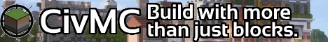 CivMC Minecraft server banner