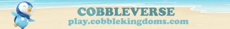 CobbleKingdoms Minecraft server banner