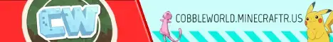 CobbleWorld Minecraft server banner