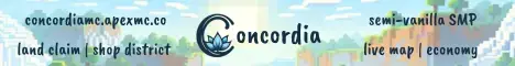 Concordia MC Minecraft server banner