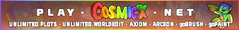 CosmicX Minecraft server banner