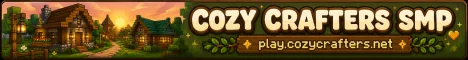 Cozy Crafters SMP Minecraft server banner