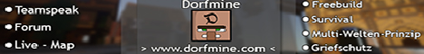 Dorfmine Minecraft server banner