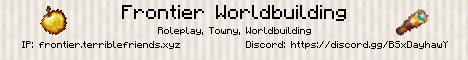 Frontier Worldbuilding Minecraft server banner