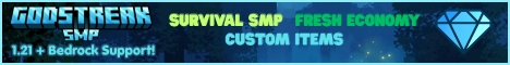Godstreak SMP Minecraft server banner
