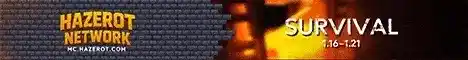 Hazerot Network Minecraft server banner