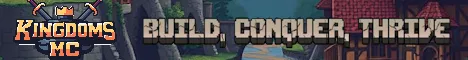 KingdomsMC Minecraft server banner