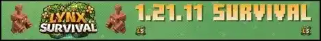Lynx Survival Minecraft server banner