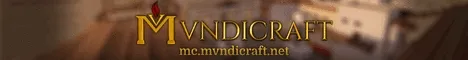Mvndicraft Minecraft server banner
