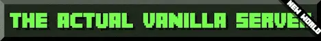 Pure Vanilla Minecraft server banner
