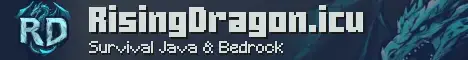 Rising Dragon Minecraft server banner