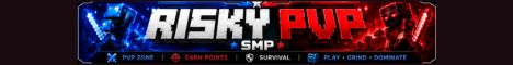RiskyPvP SMP Minecraft server banner
