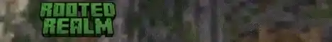 Rooted Realm Minecraft server banner