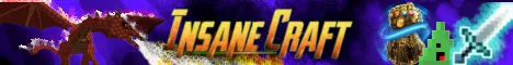 RPGs InsaneCraft Minecraft server banner