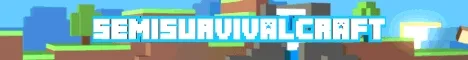 SemiSurvivalCraft Minecraft server banner
