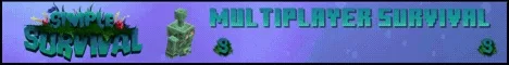 Simple Survival Minecraft server banner