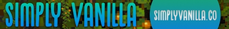Simply Vanilla Minecraft server banner