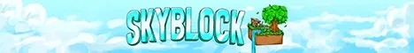 Skyblock Minecraft server banner