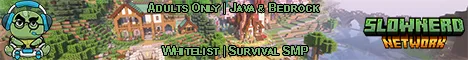 SlowNerd Minecraft server banner