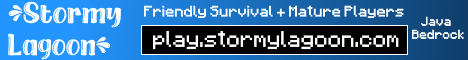 Stormy Lagoon Minecraft server banner