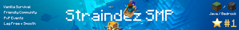 StraindezSMP Minecraft server banner
