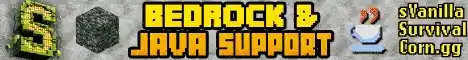 sVanilla Survival Minecraft server banner