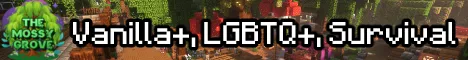 The Mossy Grove Minecraft server banner