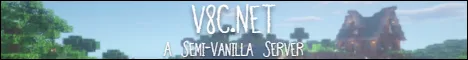 v8c.net Minecraft server banner