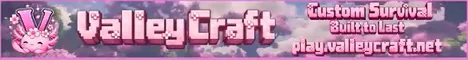 ValleyCraft Minecraft server banner