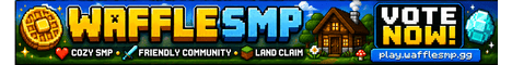 WaffleSMP Minecraft server banner