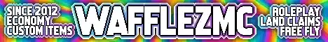 WafflezMC Minecraft server banner
