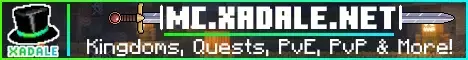 Xadale MC Minecraft server banner