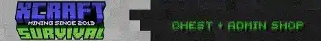 XCraft Survival Minecraft server banner